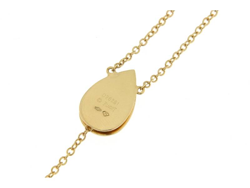 18KT YELLOW GOLD 2-DREWDROP MOTIF PENDANT MAGIC REFLECTIONS PIAGET G33U0012